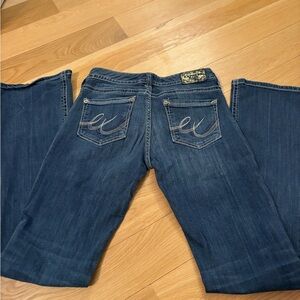 Express Dark Blue Boot Cut Jeans